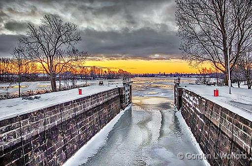 Edmunds Lock At Sunrise_P1230930-2.jpg - Photographed along the Rideau Canal Waterway near Smiths Falls, Ontario, Canada.